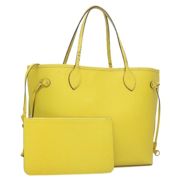LOUIS VUITTON Epi Neverfull MM Tote Bag Mimosa - Picture 1 of 16